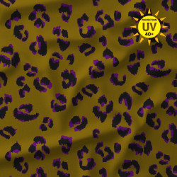 UV-Protect Lycra FAUVE Ochre / Violet